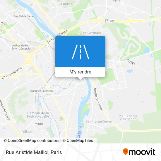 Rue Aristide Maillol plan