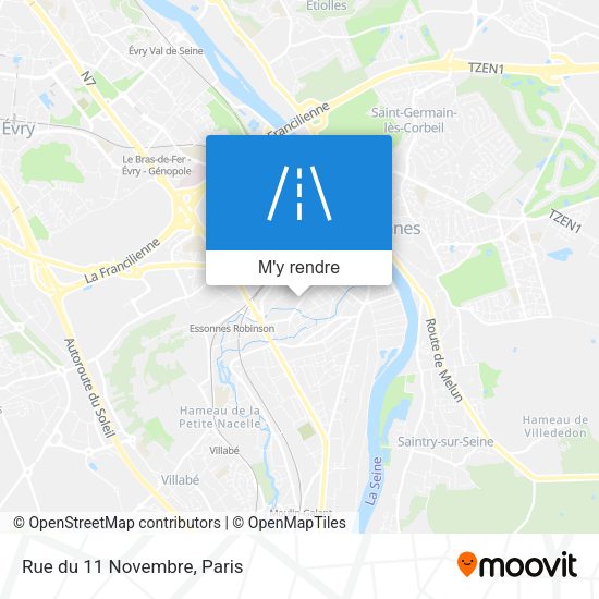 Rue du 11 Novembre plan