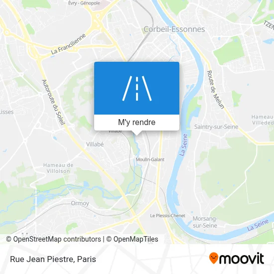 Rue Jean Piestre plan