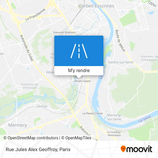 Rue Jules Alex Geoffroy plan