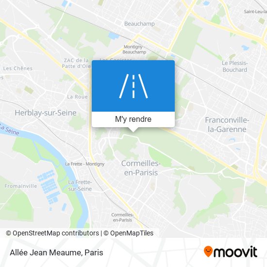 Allée Jean Meaume plan