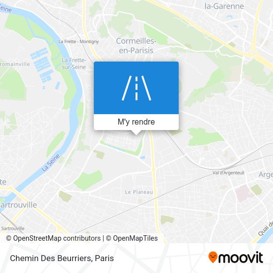 Chemin Des Beurriers plan