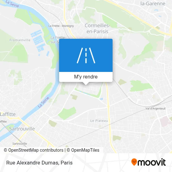 Rue Alexandre Dumas plan