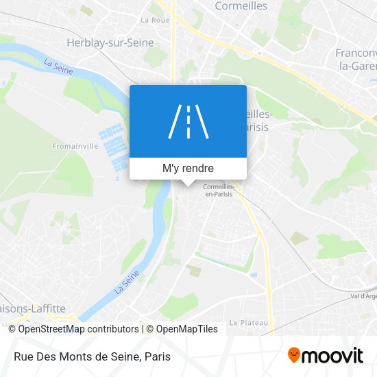 Rue Des Monts de Seine plan