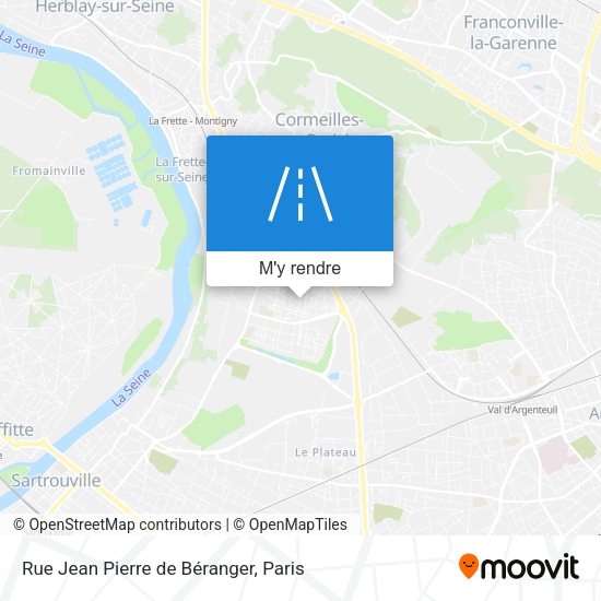 Rue Jean Pierre de Béranger plan