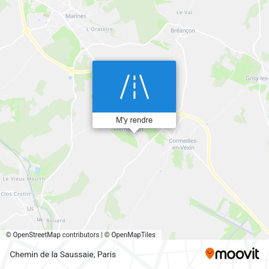 Chemin de la Saussaie plan