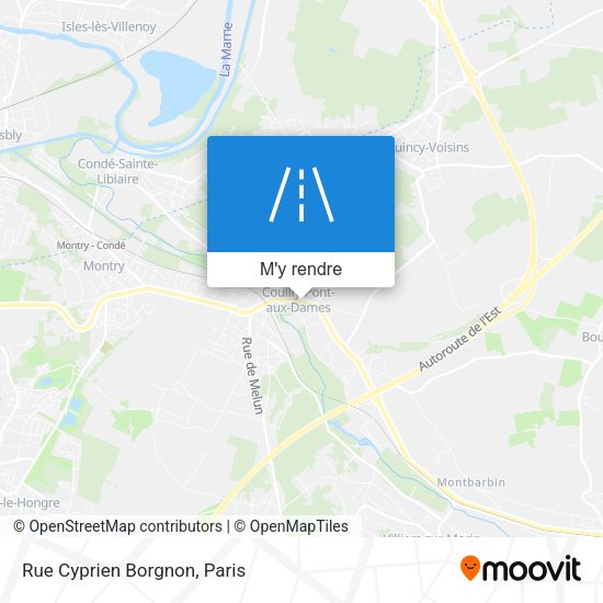 Rue Cyprien Borgnon plan