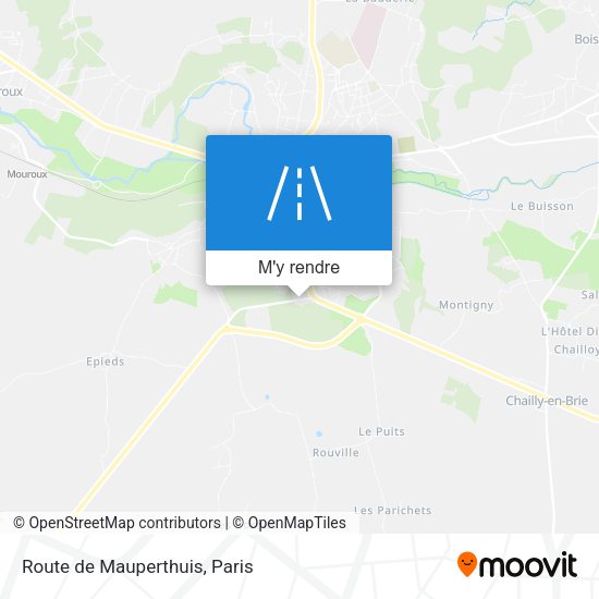 Route de Mauperthuis plan