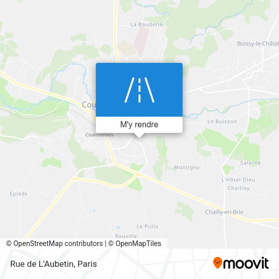 Rue de L'Aubetin plan