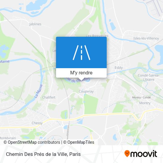 Chemin Des Prés de la Ville plan