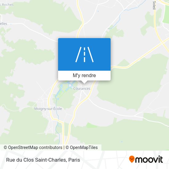 Rue du Clos Saint-Charles plan