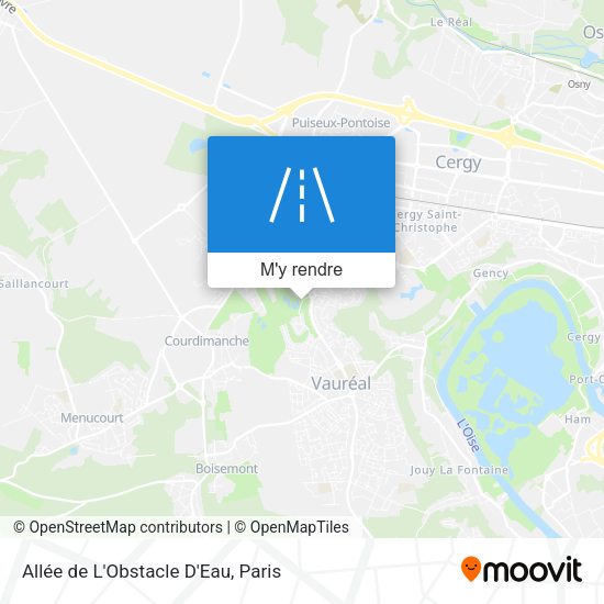 Allée de L'Obstacle D'Eau plan