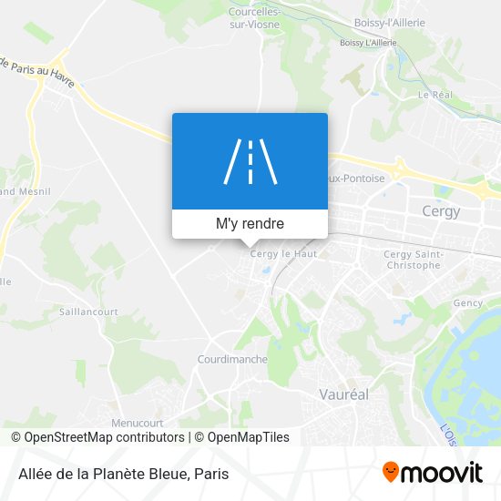 Allée de la Planète Bleue plan