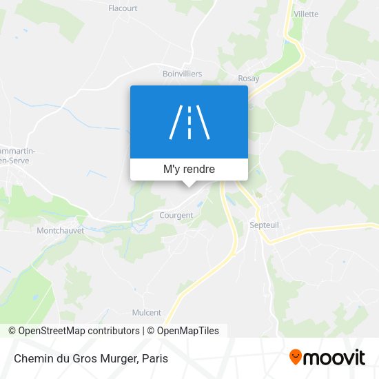 Chemin du Gros Murger plan