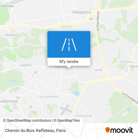 Chemin du Bois Raffeteau plan