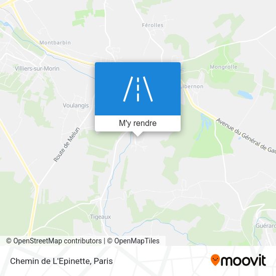 Chemin de L'Epinette plan