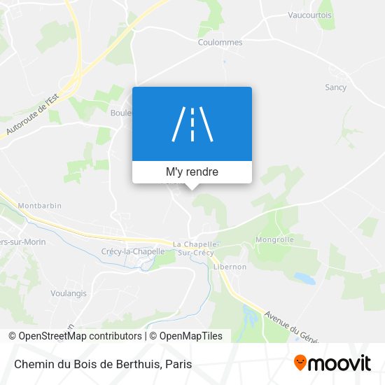 Chemin du Bois de Berthuis plan