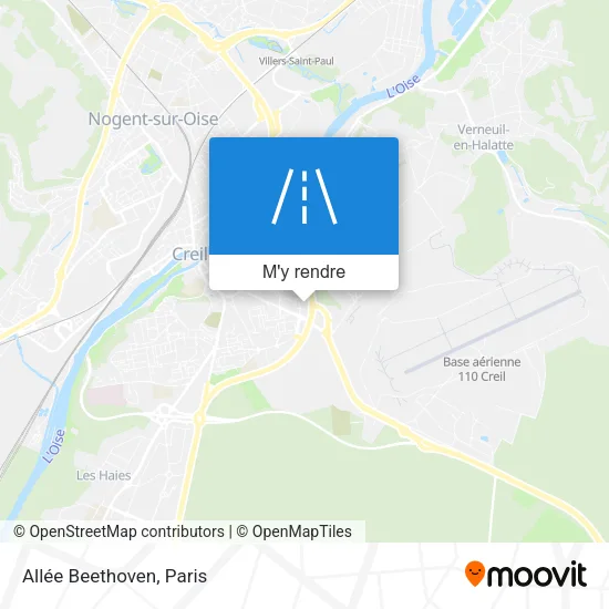 Allée Beethoven plan