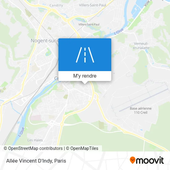 Allée Vincent D'Indy plan