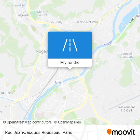 Rue Jean-Jacques Rousseau plan