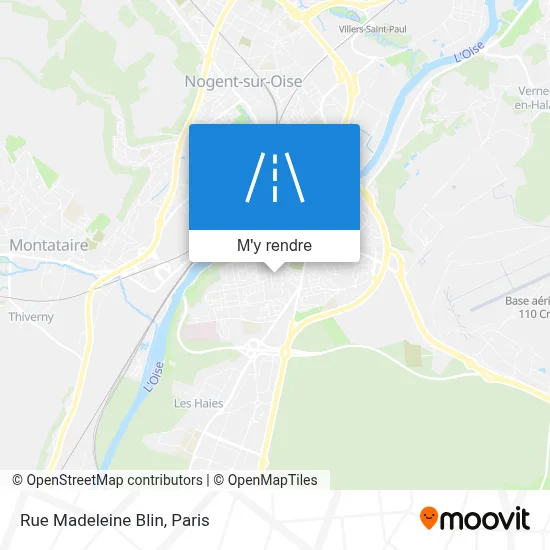 Rue Madeleine Blin plan