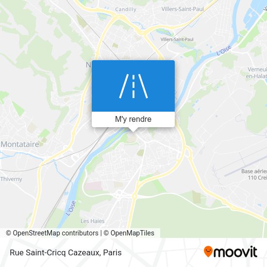 Rue Saint-Cricq Cazeaux plan