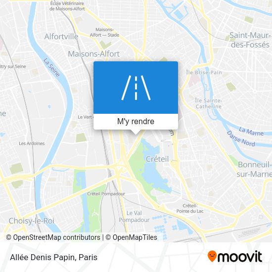 Allée Denis Papin plan