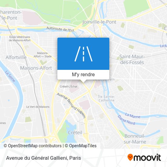 Avenue du Général Gallieni plan