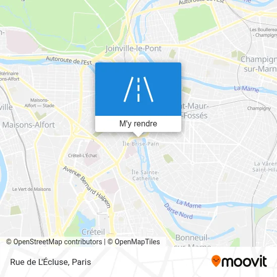 Rue de L'Écluse plan