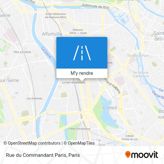 Rue du Commandant Paris plan