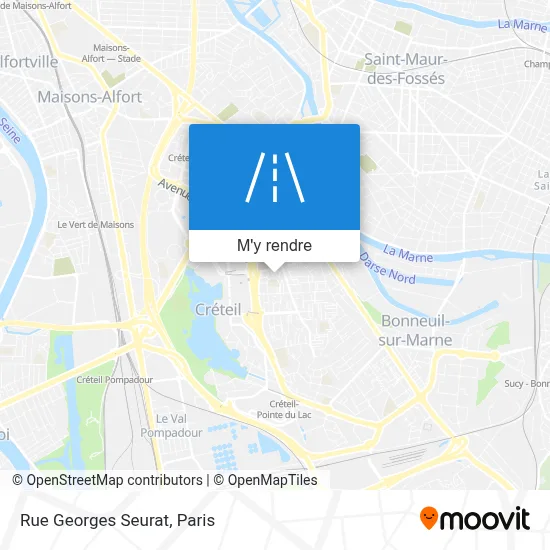 Rue Georges Seurat plan