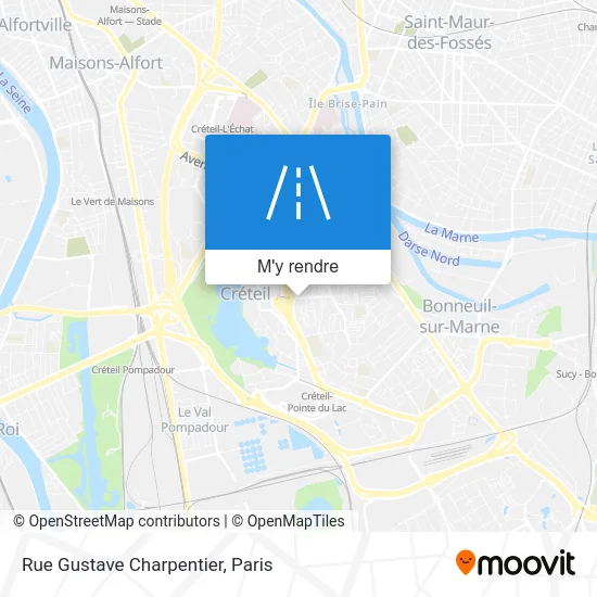 Rue Gustave Charpentier plan