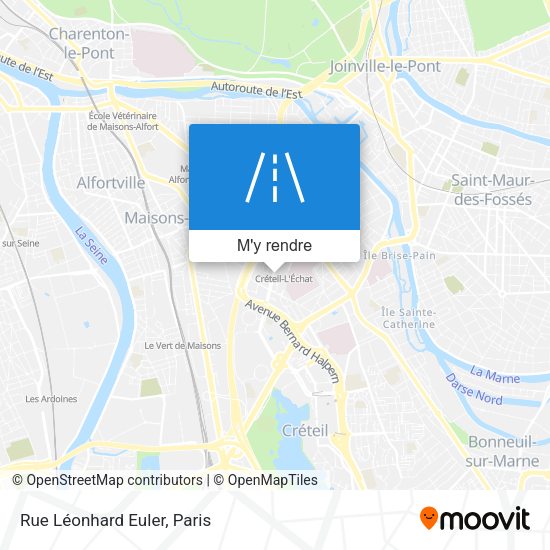 Rue Léonhard Euler plan