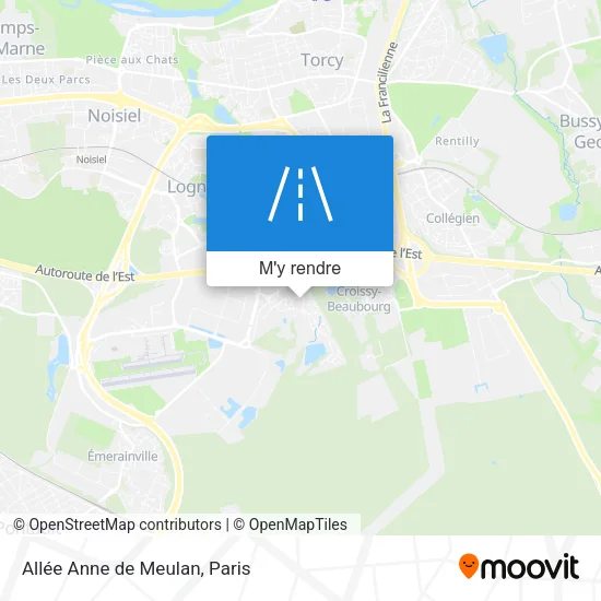 Allée Anne de Meulan plan
