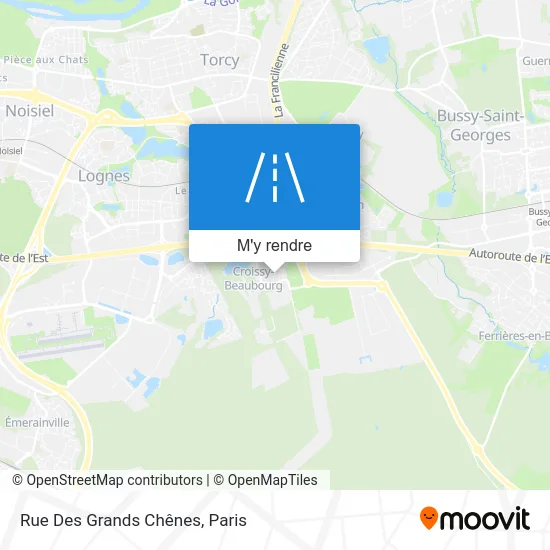 Rue Des Grands Chênes plan