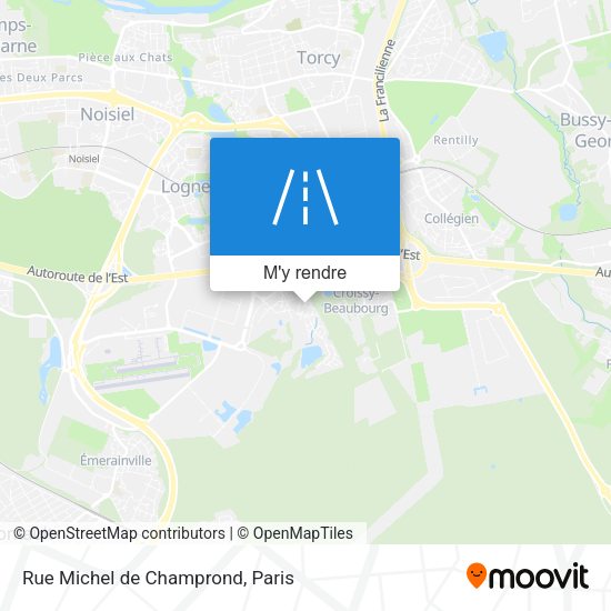 Rue Michel de Champrond plan