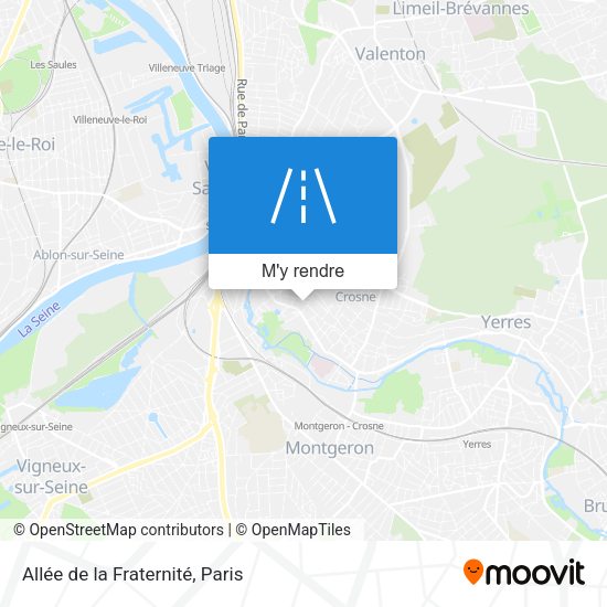 Allée de la Fraternité plan