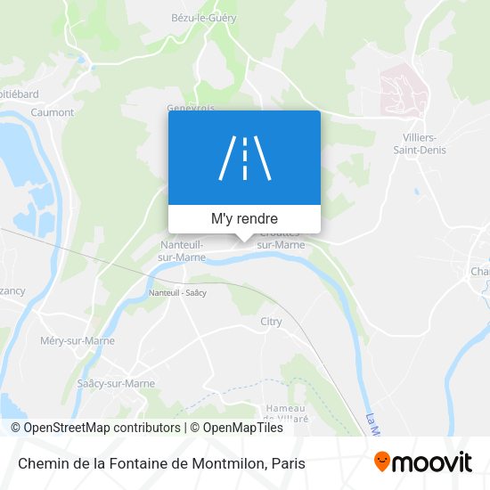 Chemin de la Fontaine de Montmilon plan