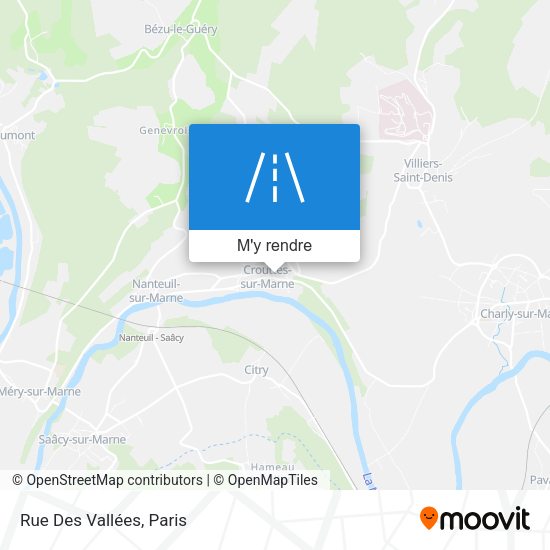 Rue Des Vallées plan
