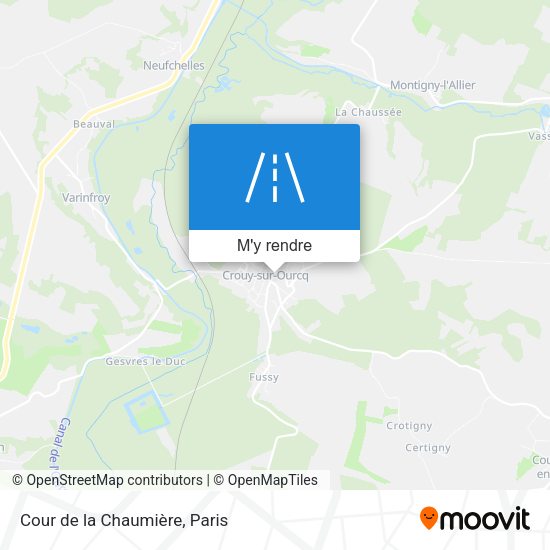 Cour de la Chaumière plan