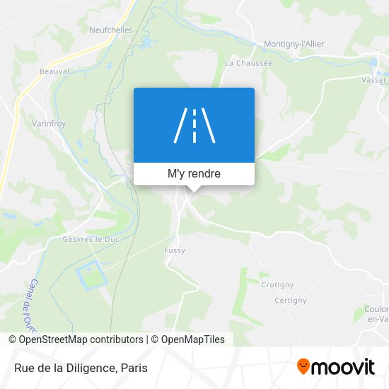 Rue de la Diligence plan