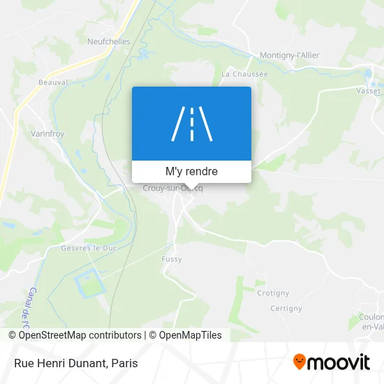 Rue Henri Dunant plan