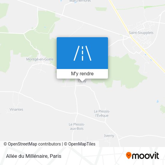 Allée du Millénaire plan