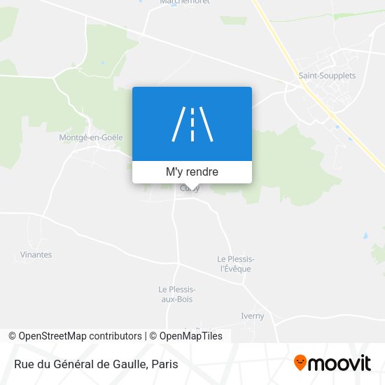 Rue du Général de Gaulle plan