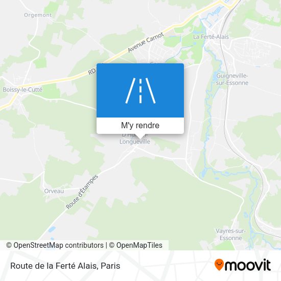 Route de la Ferté Alais plan