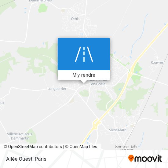 Allée Ouest plan