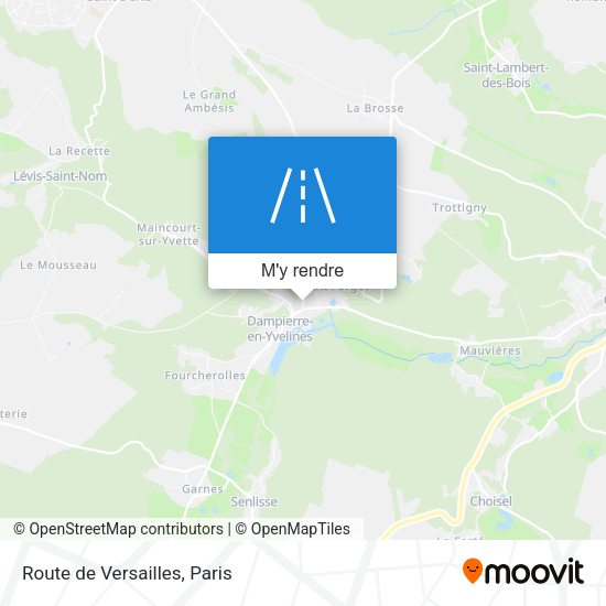 Route de Versailles plan