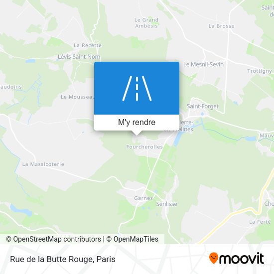Rue de la Butte Rouge plan