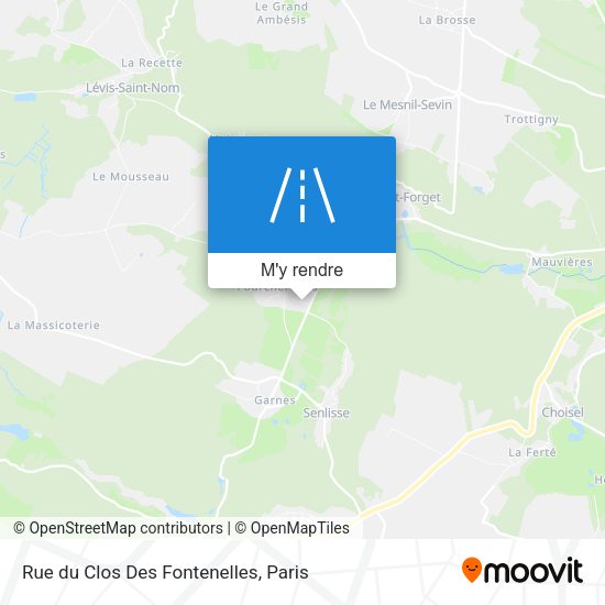 Rue du Clos Des Fontenelles plan