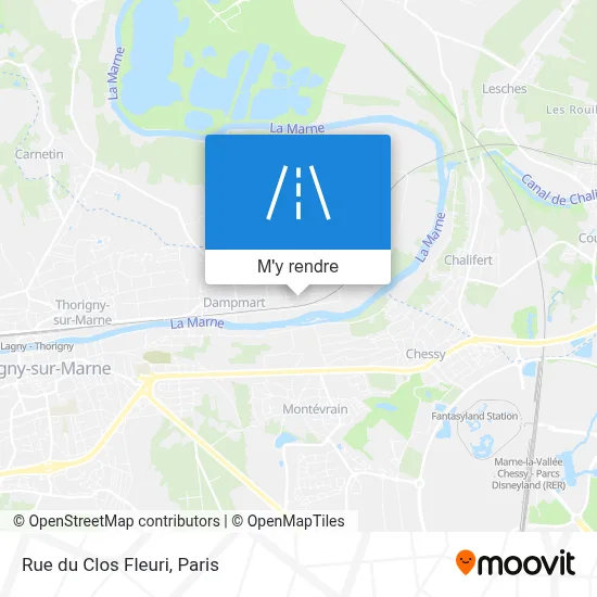 Rue du Clos Fleuri plan